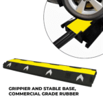 1 Channel PVC Reflective Cable Protector with Flip Open Lid