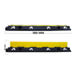 1 Channel PVC Reflective Cable Protector with Flip Open Lid