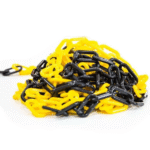 25 Meter Plastic Chain 8mm Thickness - Yellow and Black