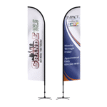 Curved Top Flag Customizable Advertising Banner