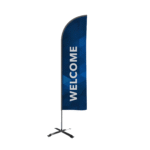Curved Top Flag Customizable Advertising Banner