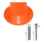 Delineator 75 CM Orange TPE Traffic Safety Post