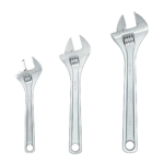 Proto J795A 3-Piece Adjustable Wrench Set, Satin Finish, Extra-Wide Jaw