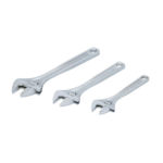 Proto J795A 3-Piece Adjustable Wrench Set, Satin Finish, Extra-Wide Jaw