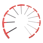 Proto Stanley J4968 11-Piece T-Handle Hex Key Set, Metric/SAE