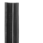 Rubber Corner Guard with Yellow Strip & GI Plate - 75x75x100cm