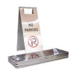 Stainless Steel A-Type No Parking Sign - Outdoor Safety Signage