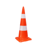 Traffic Cone 750 MM | Unbreakable Full Soft PVC Reflective Safety Cone