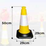Traffic Safety Cone 50CM - Yellow