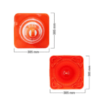 Unbreakable Traffic Cone 900 MM PVC for Road Safety