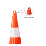 Unbreakable Traffic Cone 900 MM PVC for Road Safety