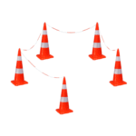 Unbreakable Traffic Cone 900 MM PVC for Road Safety