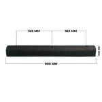 Wall Fender D Type Rubber Wall Protector 900x100x100 (4)