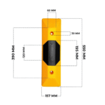 Wheel Stop PPC with Yellow/Black Contrast 10x15x55CM AHSL-12261 UB