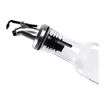 2 Pack Glass Olive Oil and Vinegar Dispenser with One-Hand Lever Lid