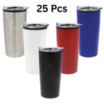 500ml Double-Wall Stainless Steel Travel Mug with Clear Lid