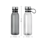 800ml rPET Water Bottle | Eco-Friendly Transparent Flask with Premium SS Lid & Carry Handle