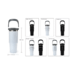 900ml Double Wall Stainless Steel Tumbler with Ergonomic Handle