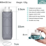 Collapsible Silicone Travel Water Bottle - Image 4