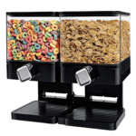 Dual Head Dry Food & Cereal Dispenser, 7.0L Total Storage
