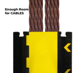 2 Channel PVC Floor Cable Cover with Reflectors