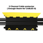 2 Channel PVC Floor Cable Cover with Reflectors