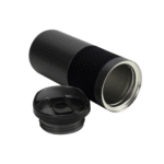 532ml Double Wall Stainless Steel Bottle with Slide-Lock Lid and Non-Slip Rubber Grip