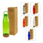 720ml rPET Bottle with Cork Base | Eco-Friendly Promotional Drinkware with Carry Handle