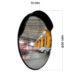 80CM Large Outdoor Convex Safety Mirror Black