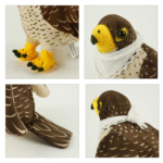Branded Falcon Plush Toy with White Scarf (22cm)