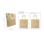 Cotton Like Jute Bag with Webbing Handle 250 GSM