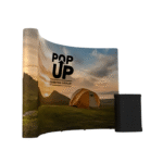Curved Tension Pop-Up Stand