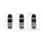 Eco-friendly Sports Bottles with Straw, 700ml in rPET Material