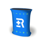 Hydraulic Tension Fabric Table - Oval: Premium Pop-Up Display Counter