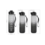 Motivational Time Marked Water Bottle – 1000 ml