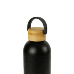 Premium Double Wall SS Vacuum Bottle with Bamboo Base & Lid – 750 ml