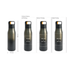 Premium Double Wall Stainless Steel Bottle with Push Button – 500 ml