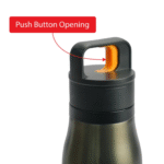 Premium Double Wall Stainless Steel Bottle with Push Button – 500 ml