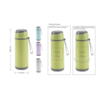 Premium Sports Glass Bottle 500ml: Durable, Eco-Friendly Hydration