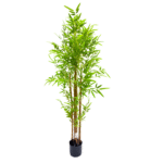 6 Pieces Artificial Golden Bamboo Tree Set (150 cm)