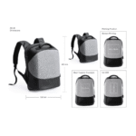 Anti-theft Business Backpack with USB Charging & Waterproof Fabric