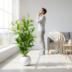 Artificial Leafy Green Tabletop Plant Set Of 6 Pieces