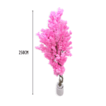 Artificial Pink Cherry Blossom Tree Set Of 2 Pieces