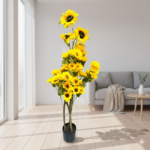 Artificial Sunflower Simulation Tree (140 cm) Set of 4