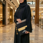 Laptop Sleeve Zipper Pouch with Bisht Embroidery & Tassel