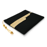 Laptop Sleeve Zipper Pouch with Bisht Embroidery & Tassel