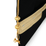Laptop Sleeve Zipper Pouch with Bisht Embroidery & Tassel