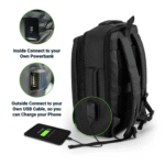 Multipurpose Expandable Travel Backpack with USB Charging Port