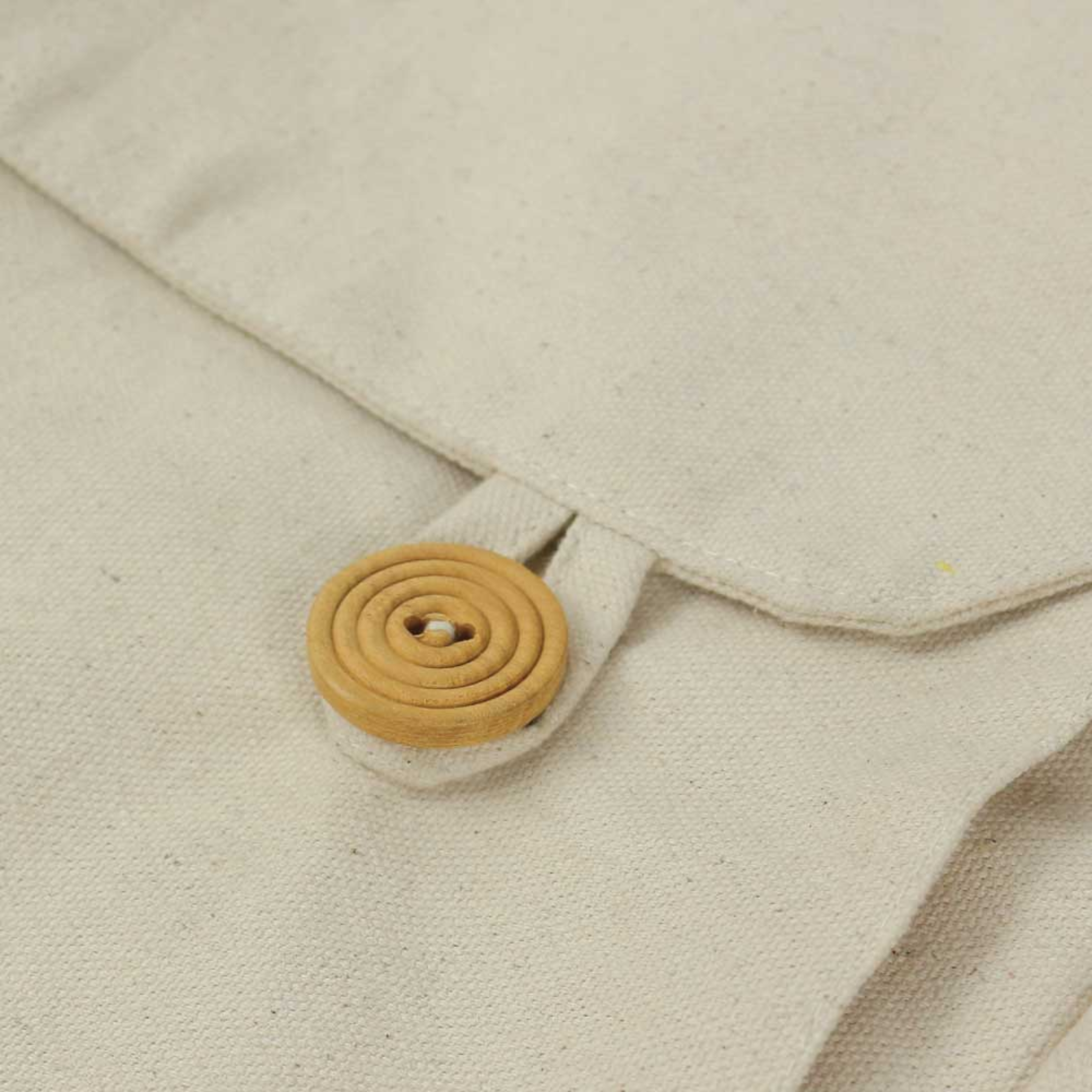 Natural Cotton Backpack with Zipper Closure and Branding Options