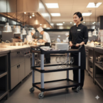 Plastic Service Trolley